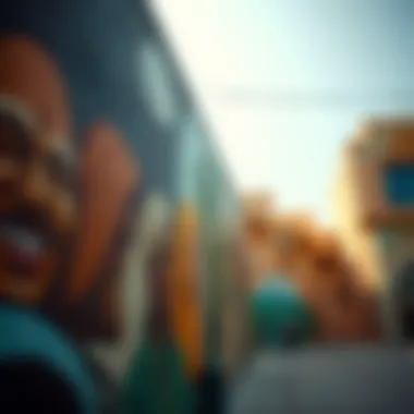 An artistic mural that represents Dubai's evolving culture