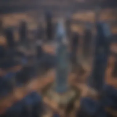 Opal Tower and Its Place in Dubai's Skyline Aerial view of Opal Tower located amidst Dubai's vibrant skyline