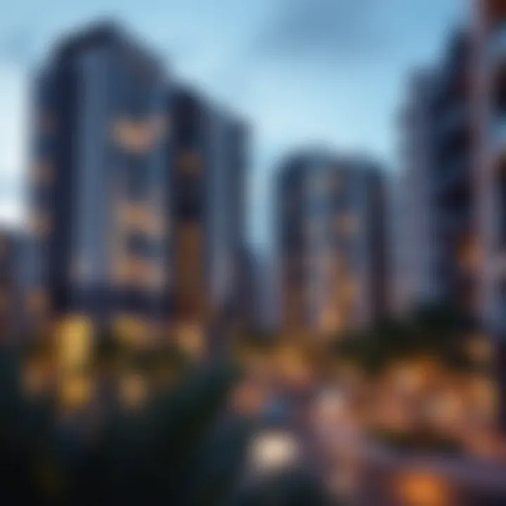 Modern Residential Buildings in Park Heights Modern residential buildings in Park Heights emphasizing contemporary living