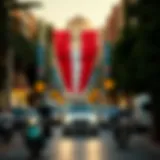 Vibrant street scene showcasing the essence of بيكولو شارع الشيخ زايد