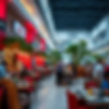 Diverse Dining Selection at the Mall A selection of dining options available within the mall, enticing visitors with diverse cuisine.