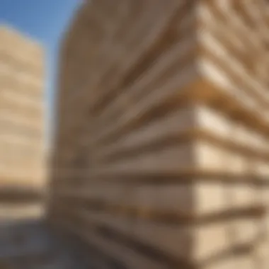 Sustainable Construction Materials A close-up view of sustainable materials used in Ras Al Khor constructions