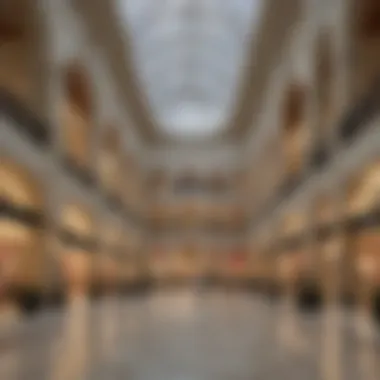 Architectural Marvel An architectural view of a popular mall in Mohammed Bin Zayed City highlighting its design and layout.