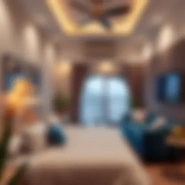 Cozy room interior highlighting a well-furnished rental space