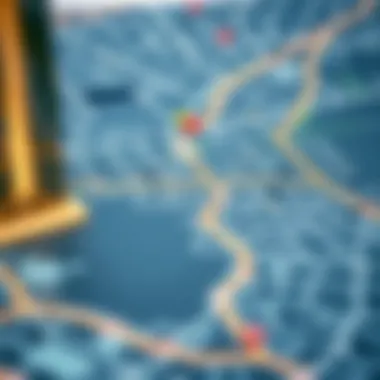 A map of Mussafah pinpointing key locations and transport links