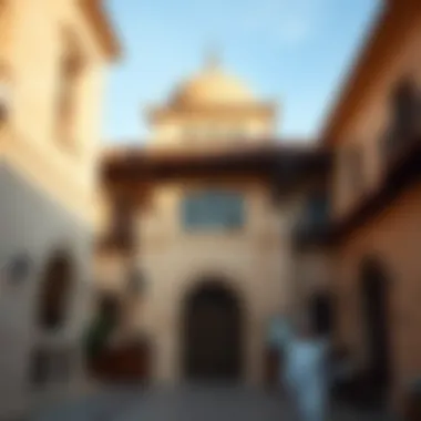 Architectural Heritage of Souq Al Emarah Traditional architecture of Souq Al Emarah reflecting Dubai's cultural heritage