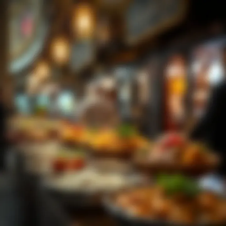 Culinary Delights at Souq Al Emarah Delicious local dishes offered within the souq, highlighting its culinary scene