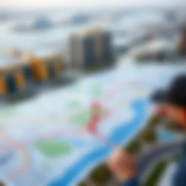 Map highlighting the strategic location of Tecom 2 Building