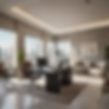 Contemporary Office Space Design in Dubai Contemporary office space with functional and aesthetic appeal
