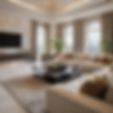 Luxurious Dubai Living Room Design Luxurious Dubai living room with modern decor