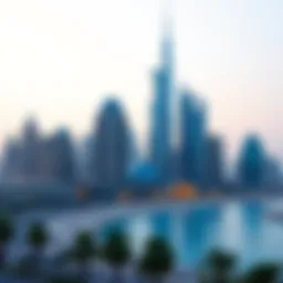 Vibrant skyline of Dubai showcasing luxury apartments