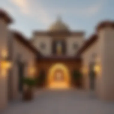 Architectural Grandeur of Arabian Villages Traditional Arabian village architecture showcasing intricate designs