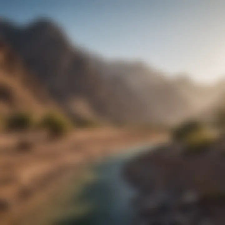 Stunning landscape of Hatta mountains