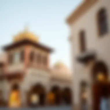 Historic Architecture of the Gold Souq Traditional architecture of the Gold Souq highlighting its historic significance