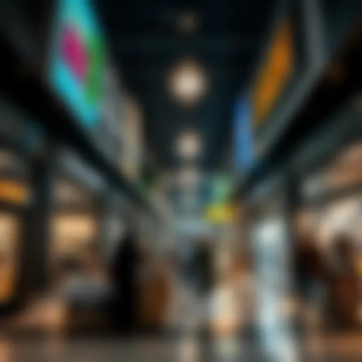 Diverse Retail Experience at Karama Centre An inviting retail area within the Karama Centre filled with diverse shops