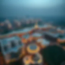 Aerial view of Dubai Silicon Oasis showcasing its modern architecture and green spaces