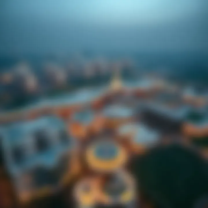 Aerial view of Dubai Silicon Oasis showcasing its modern architecture and green spaces