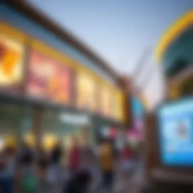 Dynamic Environment Surrounding Marina Mall Exterior view depicting the bustling atmosphere outside Marina Mall
