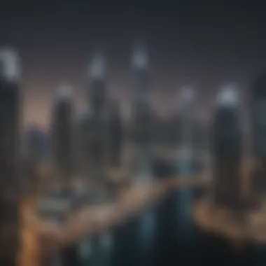 Breathtaking Views of Dubai Marina Panoramic view of Dubai Marina from The Torch