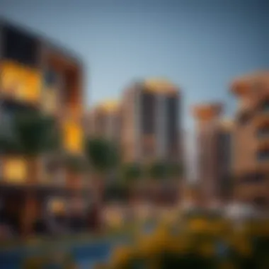 Luxurious residential buildings with unique designs in Wadi Al Safa Seven
