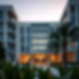 Elegant exterior view of Floria Residence showcasing modern architecture