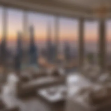 Stunning Skyline Views from Four Seasons Residences Breathtaking view of the Dubai skyline from the residence