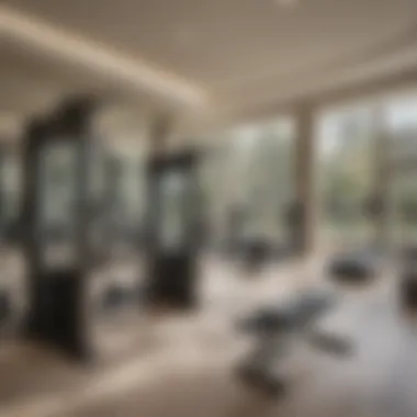 Modern Fitness Center at Four Seasons Residences State-of-the-art fitness center equipped with modern amenities