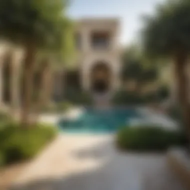 Luxurious Ghantoot Landscape Design Luxurious Ghantoot landscape featuring lush greenery and elegant design