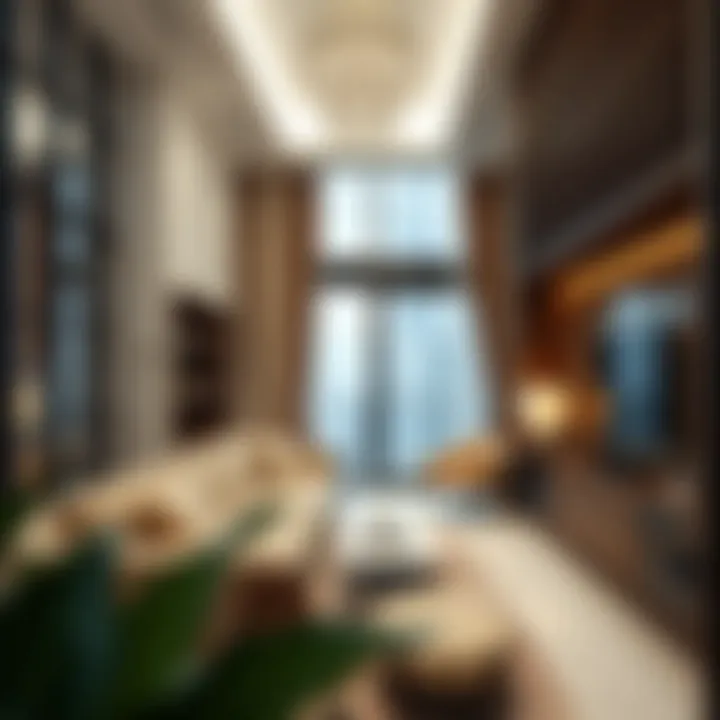 Interior Design of Jumeirah Garden Building 3 Modern interiors of a residential unit in Jumeirah Garden Building 3