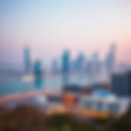 A panoramic view of Koronish Ajman showcasing its vibrant skyline.