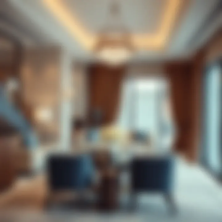 Luxurious living space inside Le Meridien Villas