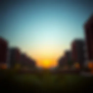 Serenity at Sunset in Maimoon Gardens A sunset view of Maimoon Gardens illustrating its serene environment.