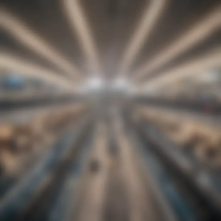 A vibrant image depicting a modern Dubai Metro station bustling with activity.
