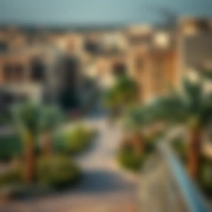 Scenic Overview of Al Nahda 2 A scenic view of Al Nahda 2 highlighting local amenities and greenery