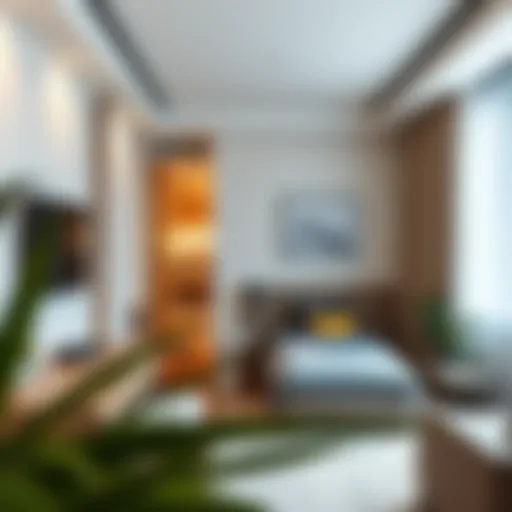 Contemporary Studio Flat Interior Interior view of a contemporary studio flat in International City