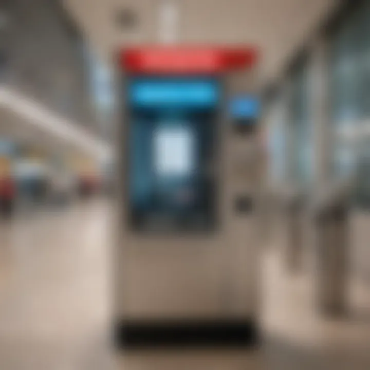 Ticket vending machines at a Dubai metro station