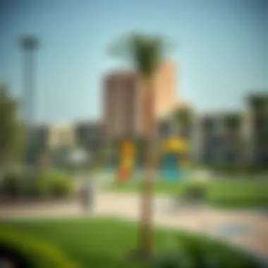 Community park in Al Warqa with recreational facilities