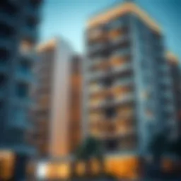 A modern apartment building in Al Warqa