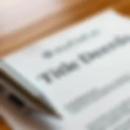 A detailed view of a title deed document in Dubai