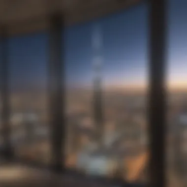 Stunning Panoramic View of Burj Khalifa Panoramic view of Burj Khalifa from Dubai Mall