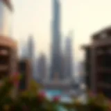 Luxury Architecture of Burj Khalifa Apartments Spectacular view of Burj Khalifa apartments showcasing luxurious architecture