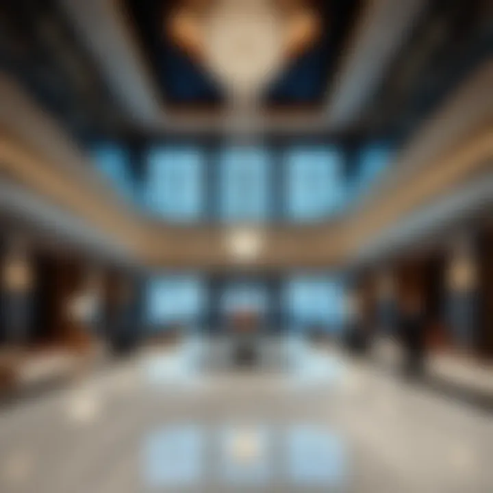 Elegant Lobby Experience at The Ritz-Carlton Luxurious lobby of The Ritz-Carlton, Dubai International Financial Centre