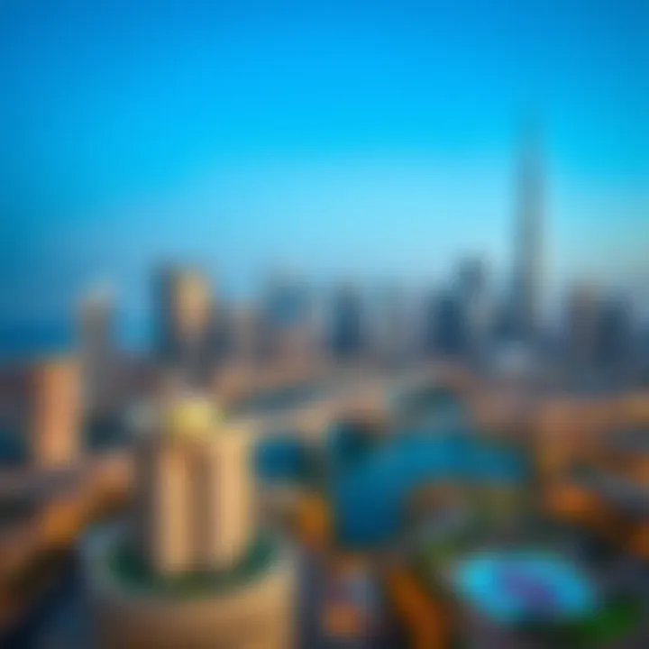 Stunning Skyline Views from The Ritz-Carlton Breathtaking view of The Ritz-Carlton overlooking the Dubai skyline