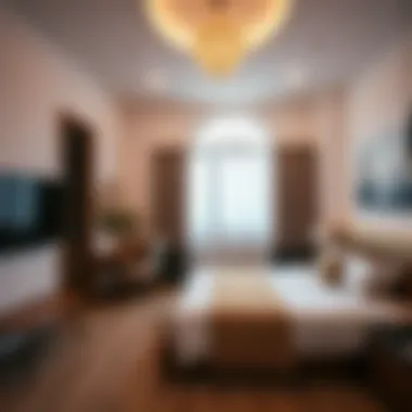 Interior of a room for rent