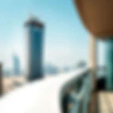 Sahara Tower 5 and its Iconic Architecture Stunning view of Sahara Tower 5 against the Dubai skyline