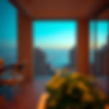 Scenic view from Savoy Suites balcony