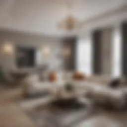 Modern studio apartment showcasing stylish interiors