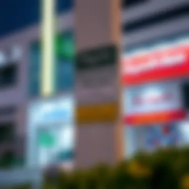 Signage Highlighting Registration Services at Tasjeel Abu Shagara Signage of vehicle registration services offered