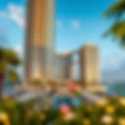 Stunning view of Tiara East Tower showcasing its architectural elegance