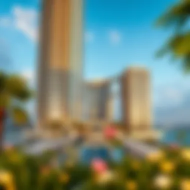 Architectural Elegance of Tiara East Tower Stunning view of Tiara East Tower showcasing its architectural elegance